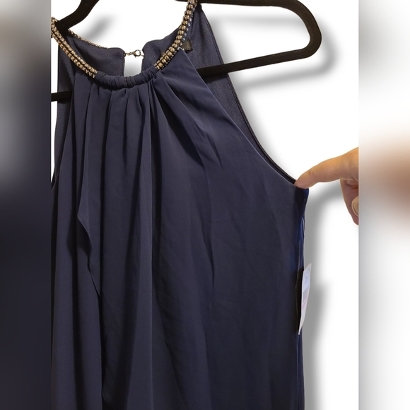 SLNY Chiffon Halter Dress NWT 6P - Picture 6 of 11